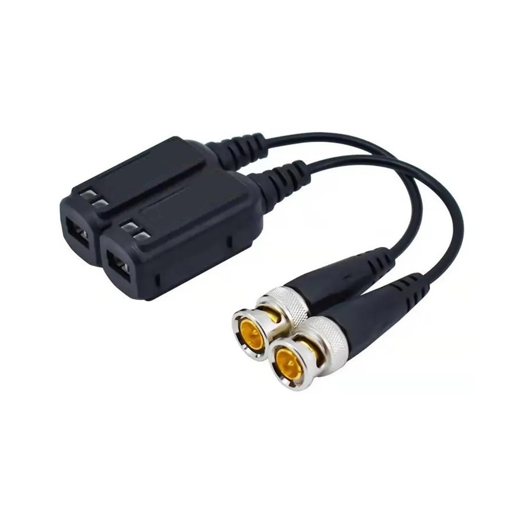 Wen ST 1 Pair BNC to RJ45 Passive Video Power + A-dio Ba1un Transce1ver Fit Compatible CC/TV Camera 8MP CVBS AHD CVI TVI UTP Ba1un