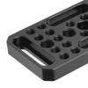 Aluminium Alloy Video Switching Cheese Expansion Plate, Lightweight Camera Extension Plate, Sturdy and Proof, with 1/4 and 3/8 Screw Holes, CNC Precision Machining, for DSLR view 3