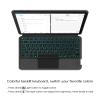 kaidisen Folio Keyboard Case for Galaxy Tab A8 10.5" Integrated Backlit Keyboard Case with Trackpad Slim Folio Touch Keyboard with Backlight view 4