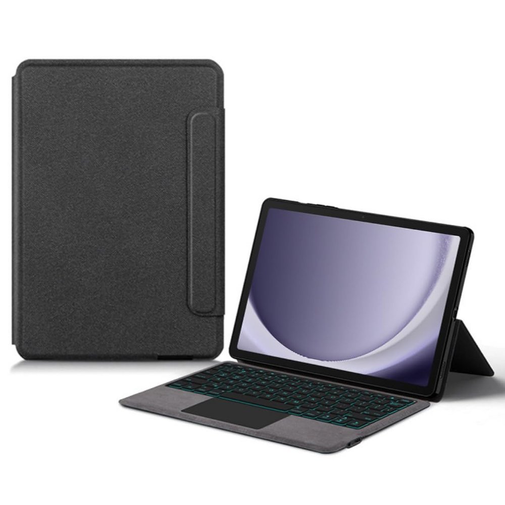 kaidisen Folio Keyboard Case for Galaxy Tab A9+ / Plus 11" Integrated Backlit Keyboard Case with Trackpad Slim Folio Touch Keyboard with Backlight