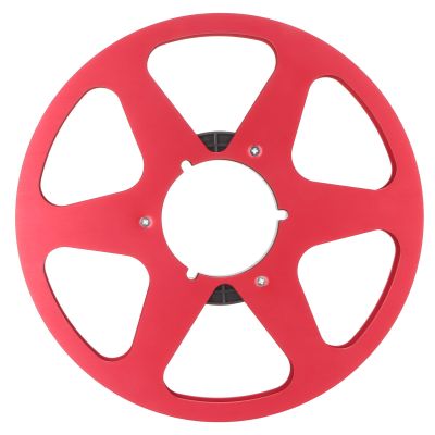 10.5 Inch Empty Tape Reel for REVOX Studer, Aluminum Alloy Takeup Reel with 6 Holes, 1/4 Inch Machine Replacement Part (Red)
