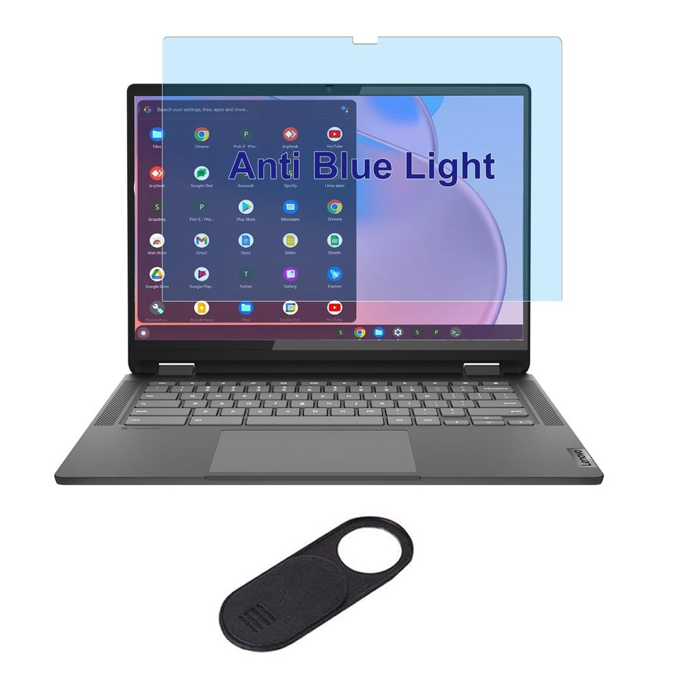 Anti Blue Light Screen Protector for 2025-2024 Lenovo IdeaPad 5/5i/5X 2-in-1 & IdeaPad Flex 5 Chromebook Plus 14-Inch Touchscreen Laptop, Blocking Blue Light Anti Glare Anti Fingerprint Filter