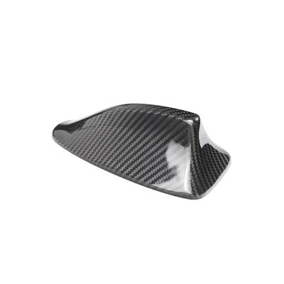 Car Roof Signal Shark Fin Carbon Fiber Cover For 5 Series F10 2009 2010 2011 2012 2013 2015 2016(Black style A)
