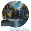 Harmony Falls Print Non-Slip Rubber Mouse Pad,8-Inch Round Shape, Stitched Edge Design,Cute Small Mouse pad view 4