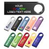 4GB 500Pcs Custom Metal USB 2.0 Flash Drive Bulk, Personalized Mini Thumb Drives, Printed/Engraved Your Logo & Text on Double-Sided Memory Stick for Goverment/Office/School/Company Ads/Photography view 1