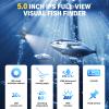 5inch Portable Fish Finder Camera Underwater Fishing Camera, 220 Wide Angle Infrared Night Vision, Host IP65 Waterproof Ice Fishing Camera for Ice, Lake and Boat (A) view 4