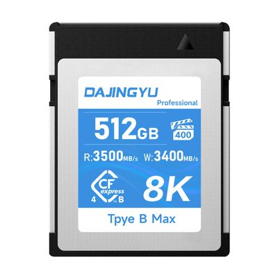 512GB CFexpress Type B 4.0 Memory Card, Write 3500MB Read 3400MB/s 8K RAW Recording for Photographers, Videographers, VPG400 Compatible with Nikon Canon Cameras