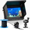 5inch Portable Fish Finder Camera Underwater Fishing Camera, 220 Wide Angle Infrared Night Vision, Host IP65 Waterproof Ice Fishing Camera for Ice, Lake and Boat (B) view 1