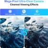 5inch Portable Fish Finder Camera Underwater Fishing Camera, 220 Wide Angle Infrared Night Vision, Host IP65 Waterproof Ice Fishing Camera for Ice, Lake and Boat (B) view 4