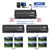 8K@60Hz HDMI Splitter 1 in 4 Out, HDMI 2.1 Splitter 1x4 Support 4K@120Hz, 1080P@240Hz VRR HDCP2.3 HDR HDR10 48Gbps EDID Dolby Atmos 7.1ch, Only Duplicate/Mirror Screens Not Extend (Black) view 3