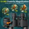 12-36x52 Binoculars for Adults High Powered - Opaita Zoom with Clear Low Light Vision for Hunting - HD for Bird Watching Stargazing Cruise Ship Travel Hiking Opera view 2
