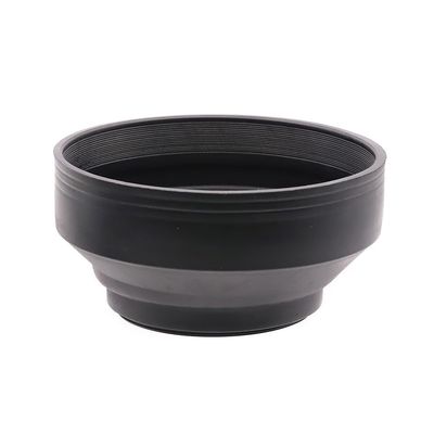 3 in 1 Lens Hood 49/52/55/58/62/67/72/77/82 Adjustable 3 in 1 Rubber Lens Hood Collapsible Wide Angle Standard Hood (55mm)