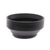 3 in 1 Lens Hood 49/52/55/58/62/67/72/77/82 Adjustable 3 in 1 Rubber Lens Hood Collapsible Wide Angle Standard Hood (55mm) view 1