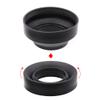 3 in 1 Lens Hood 49/52/55/58/62/67/72/77/82 Adjustable 3 in 1 Rubber Lens Hood Collapsible Wide Angle Standard Hood (55mm) view 3