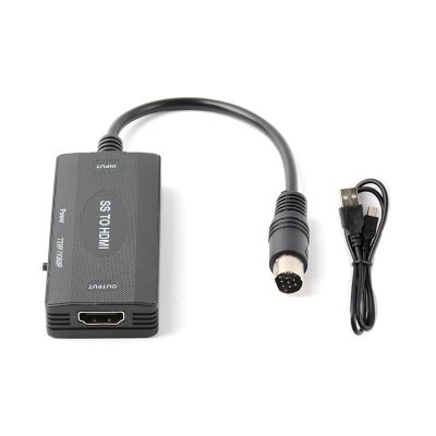 HD Adapter Cable 1080p Support 16:9/4:3 Conversion Screen Aspect Ratio S-Video Input for Sega Saturn Console