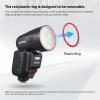 Godox V100S V100-S 100Ws TTL Camera Flash, Global Shutter, 2.4G Wireless 1/8000s HSS Speedlite, 400 Full Power Flashes, 1.7s Recycle Time, 10 Levels LED Modeling Lamp Compatible with Sony view 2