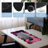 Large Wavy Shape Mouse Pad  Non-Slip Extended Gaming & Office Desk Mat, 31.5 x 11.8 in, Durable Waterproof Keyboard & Mouse Mat for Laptop, Desktop & Multi-Monitor Setup,Cute Cat with Blue Eyes view 2