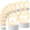 Cinnvoice 12 Pcs Dumpster Fire Desk Light First Responders Month Appreciation Gifts for Employee Bulk Acrylic Dumpster LED Night Light Desk Accessories for Nurse Teacher Team Coworker Decor view 1