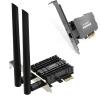 1000Mbps Gigabit Ethernet PCI Express PCI-E Network Card + PCI-E WiFi 6 Network Card AX1800Mbps for Desktop PC view 1