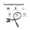 0.3 Meter R/CA Y-Adapter Splitter Cable R/CA 1 Male to 2 Female Stereo Cable Gold Plated view 4