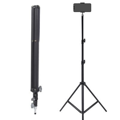 ZJchao Multifunctional Tripod Stand with Alloy Material Head, Sturdy Locking Module and Soft Rubber Cushion for Studio Lights, Softboxes, Cameras, Cell Phone Clips and More, Wear