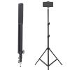 ZJchao Multifunctional Tripod Stand with Alloy Material Head, Sturdy Locking Module and Soft Rubber Cushion for Studio Lights, Softboxes, Cameras, Cell Phone Clips and More, Wear view 1