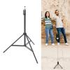 ZJchao Multifunctional Tripod Stand with Alloy Material Head, Sturdy Locking Module and Soft Rubber Cushion for Studio Lights, Softboxes, Cameras, Cell Phone Clips and More, Wear view 3