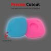 Silicone Case for Tile Mate 2024 with Keychain, 2 Pack Anti-Scratch Protective Cover for Tile Tracker (Luminous - Blue & Pink) view 3