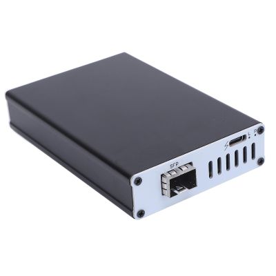 Bewinner 10 Gigabit Ethernet Adapter, USB4 SFP Fiber Port, 10Gbps High Speed Network Connections, Aluminum Portable Gigabit Network Adapter for for OS X, for for Ubuntu (Single Port)