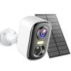 MISECU 2K Security Cameras Wireless Outdoor, WiFi Cameras for Home Security with Solar Panel, Spotlight Color Night Vision, AI Motion Detection, Siren Alarm, 2-Way Talk, IP66, Cloud/SD Storage view 1