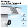 MISECU 2K Security Cameras Wireless Outdoor, WiFi Cameras for Home Security with Solar Panel, Spotlight Color Night Vision, AI Motion Detection, Siren Alarm, 2-Way Talk, IP66, Cloud/SD Storage view 2