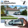 MISECU 2K Security Cameras Wireless Outdoor, WiFi Cameras for Home Security with Solar Panel, Spotlight Color Night Vision, AI Motion Detection, Siren Alarm, 2-Way Talk, IP66, Cloud/SD Storage view 3