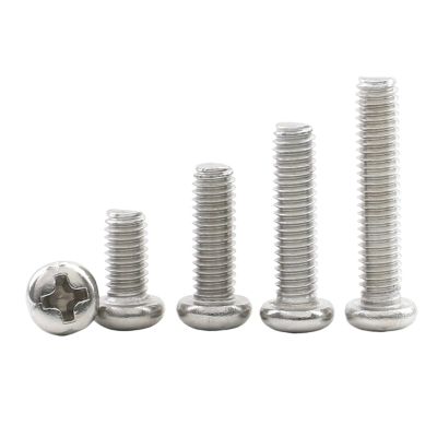 10-50pcs Stainless Steel PCross Pan Round Head Screws M1.2 to M8 - Ideal for Various Applications (50mm,M2 50pcs)