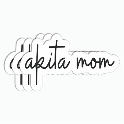 3Pcs Akita Mom Sticker - Cute Akita Inu Sticker - Dog Lover Sticker - Dog Mom Sticker - Sticker for Laptop Water Bottle - Dog Owner Sticker