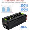 2000W 4000W 6000W 8000W 10000W 12000W Pure Sine Wave Power Inverter 12V 24V 48V DC to 110V 220V 230V Converter for Family RV Off Grid Solar System Car AC Power Outlets for Vehicle,Road Trips,Camping(2 view 4
