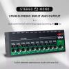 Audio Mixer Stereo Mono, 6.35mm Input Output TRS/TS Jacks Type-C Metal,10 Channel view 3