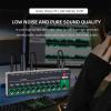 Audio Mixer Stereo Mono, 6.35mm Input Output TRS/TS Jacks Type-C Metal,10 Channel view 4