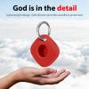 Silicone Case for Tile Mate 2024 with Keychain, 2 Pack Anti-Scratch Protective Cover for Tile Tracker (Black/Red) view 4