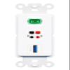 RiteAV 1 Port SC-APC-Simplex Speaker USB-3 Coupler Jack Insert Rocker Module Female-Female for Decorative Wall Cover Face Plate [White] view 1