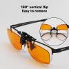 MUNEFE Polarized Clip On Sunglasses, Night Driving Glasses, Portable Glasses Clip Lens for Indoor and Outdoor Switching Or Day and Night Driving Scenes(Square) view 4