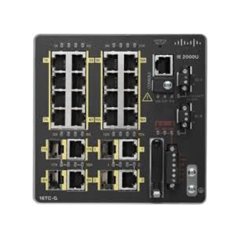 IE-2000-16TC-G-E Industrial Ethernet Switch, 16 Ports, Gigabit, PoE+ Support, Layer 2, Managed (New Sealed)