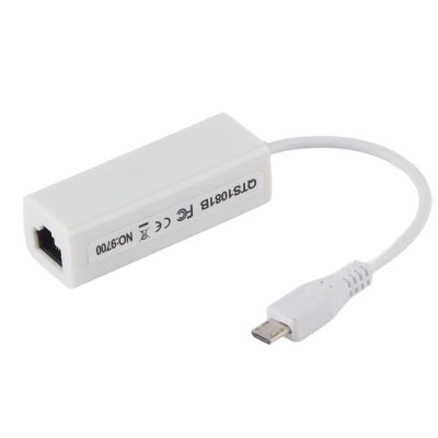 Ethernet Adapter, Micro USB to RJ45, Fast Network Card for 1.3/W Motherboard, Supports 10/100 Mbps, Suitable for Technology Enthusiasts