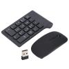 Numberpad Mouse Combo with 2.4GHz Technology, Efficient Work for 8, Small Size for Vista, Black ABS USB Keypad with 18 Keys Securities Trading view 1