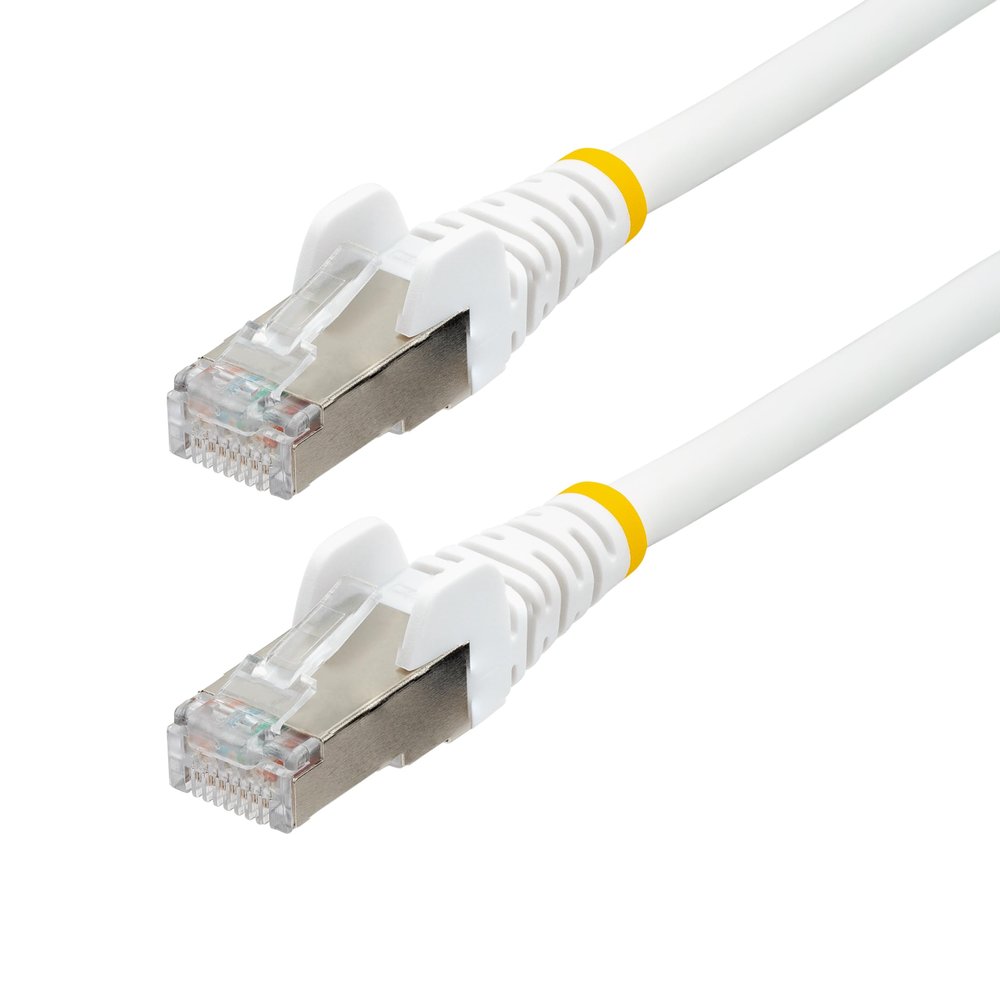 StarTech.com 75ft White CAT6a Ethernet Cable, Snagless RJ45, 10GbE, 100W PoE++, S/FTP, 500MHz, 27AWG Pure Bare Copper, LSZH