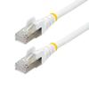 StarTech.com 75ft White CAT6a Ethernet Cable, Snagless RJ45, 10GbE, 100W PoE++, S/FTP, 500MHz, 27AWG Pure Bare Copper, LSZH view 1