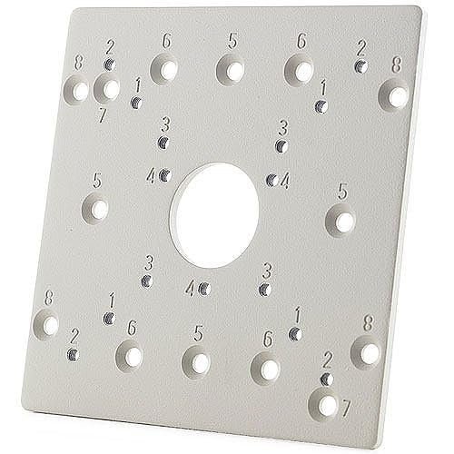 AV-EBAS-W Square Electrical Box Adapter for ConteraIP Panoramic, Micro Bullet and Bullet Cameras, White