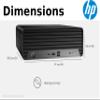 HP ProDesk 400 G9 SFF Business Desktop Computer, Intel CPU, Dual 4K Display Support, USB-C, HDMI, RJ-45, Wi-Fi, Wired Keyboard & Mouse, Windows 11 Pro (8GB RAM | 256GB SSD) view 4
