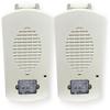 EL3RSPST-FW Pack of 2 Outdoor 3R Speaker Strobes, White; Clear Lens; FIRE Lettering; Sleek, Modern Aesthetics with No Visible Mounting Screws; 1/8 Watt Up to 8 Watts (70V); Both Wall and Ceiling Mount view 1