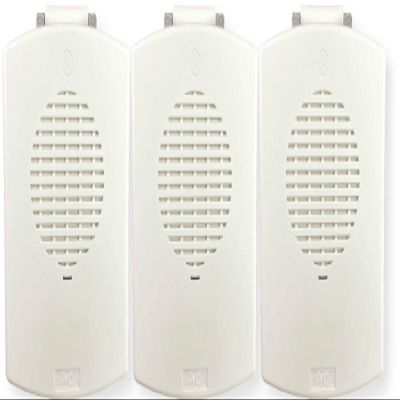 EL3RMT-NW Pack of 3 Outdoor 3R Multitone Alarm Horns, White; Sleek, Modern Aesthetics with No Visible Mounting Screws; Both Wall and Ceiling Mount