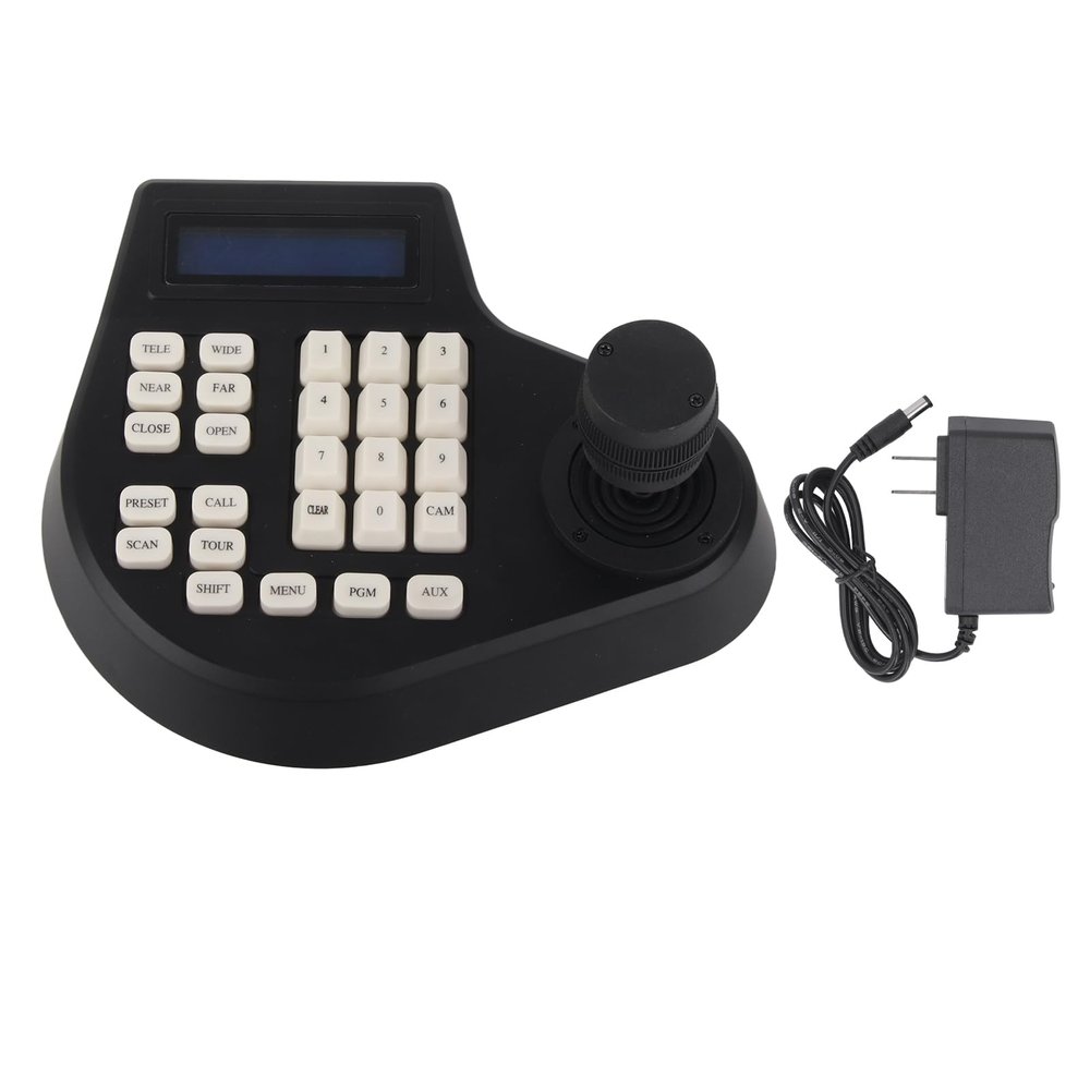Brilluxa PTZ Controller, 3D Joystick Keyboard for Camera, LCD RS485 Control Device, PTZ Pan Tilt Zoom Controller, CCTV Security Console, Surveillance System Joystick Panel